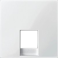 Лицевая панель Schneider Electric Merten System M для 1-м. розетки RJ11 активно-белый